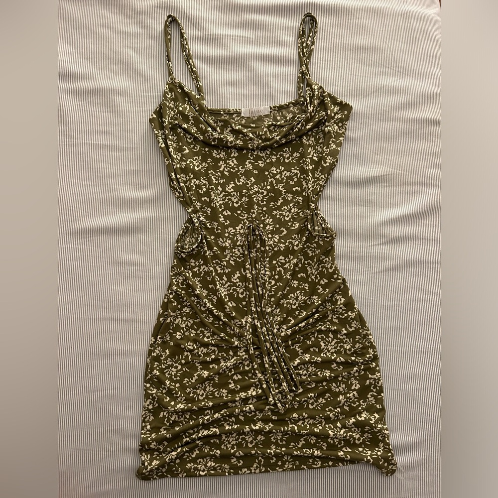 laine floral green dress
